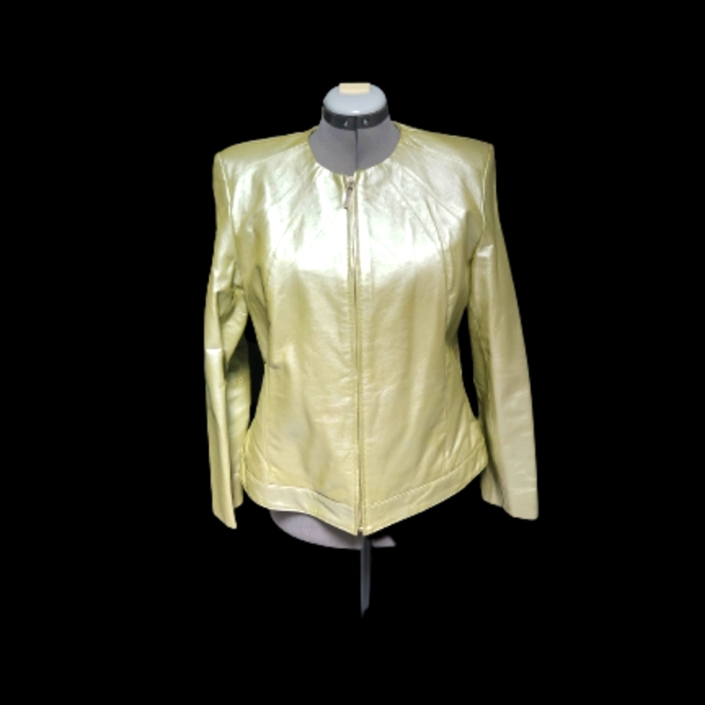 Iridescent Leather Jacket